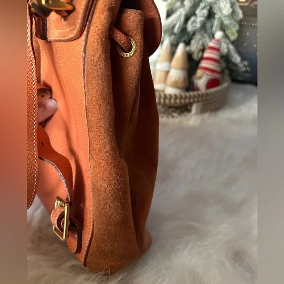 Gucci Suede Backpack with Bamboo Handle - Picture 13 of 15